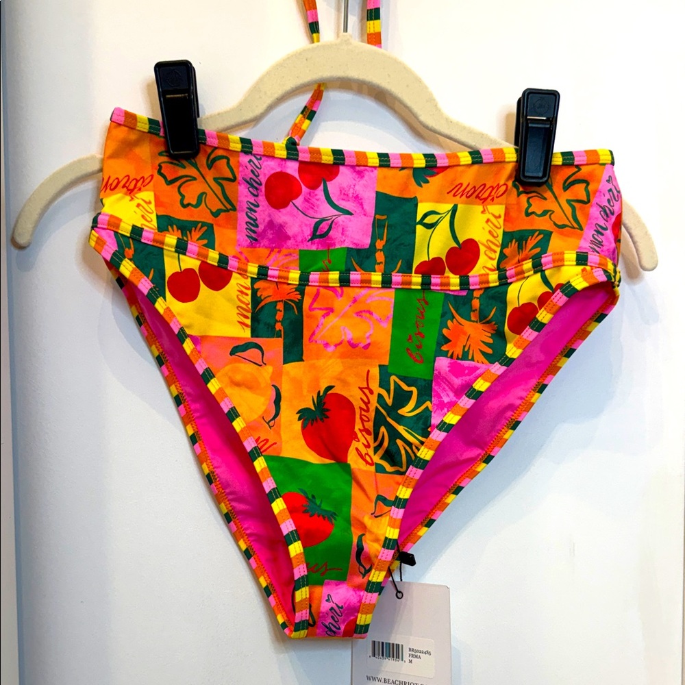 Beach Riot Fruit Patchwork Bikini Top and Bottom